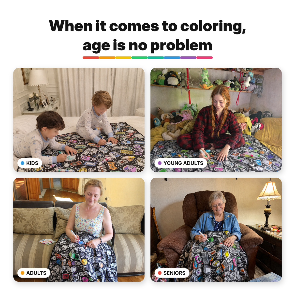 Hueloom™ - Coloring Blanket